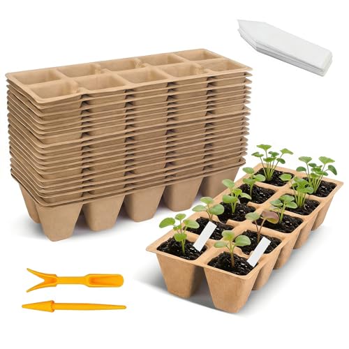 200 Cells Seed Entry Tray, Starter Kit for Seedlings Biodegradable - size: 200 Cells-20Pcs