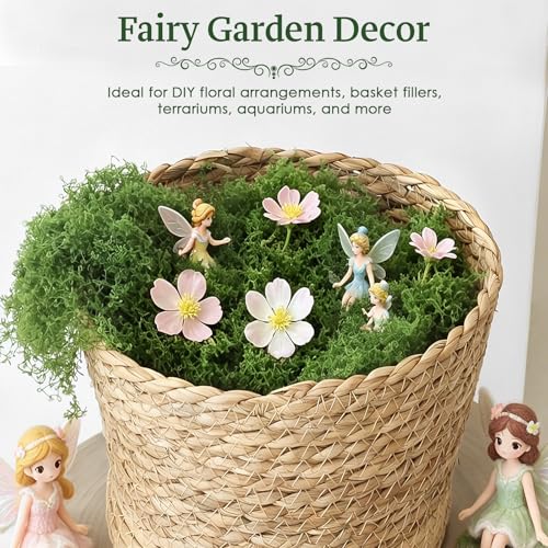 ARTKAIKE Fake Moss for Potted Plants Indoor, 7oz Artificial Turf Grass for Crafts, Fairy Gardens, Dioramas, Terrariums, Dollhouses, Model, Miniature, Centerpieces, Party Table Decorations(Dark Green)