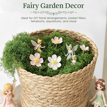 ARTKAIKE Fake Moss for Potted Plants Indoor, 7oz Artificial Turf Grass for Crafts, Fairy Gardens, Dioramas, Terrariums, Dollhouses, Model, Miniature, Centerpieces, Party Table Decorations(Dark Green)