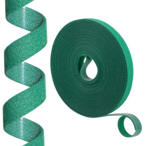 Plant Ties,Garden Tape for Plant,Reusable Adjustable Thicker Support for Growing Flowers,Tomato,Vines,Tree,Strong Grip,Tomato Vines Indoor Outdoor,65.6 ft x 0.47 Inch,1 roll
