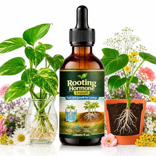 Root Drops for Plant Cuttings, Liquid Root Stimulator for Water and Soil, Propagation Booster for Houseplants Like Monstera, Pothos and Philodendron, 4 Fl Oz