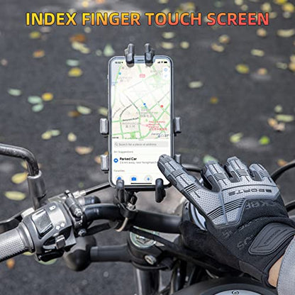 ROCKBROS Mountain Bike Gloves Dirt Bike Motorcycle Cycling with 6MM Gel Pad - size: US XL = Asian XXL