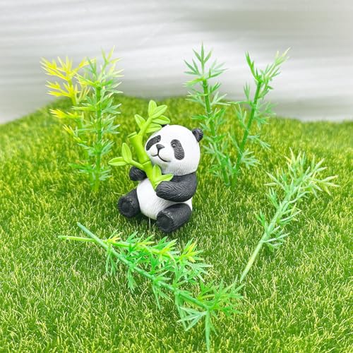 Woohome Model Miniature Bamboo Trees, Green Plastic Bamboo Trees for Building Model, Home Miniature Landscape Landform Diorama Project, 100 PCS, 2.36’’ and 3.15’’ - color: 100pcs 8cm