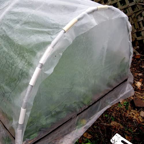 Farm Plastic Supply - Greenhouse Clamp 20 Pack - (4" Long x 1" Wide) - White ABS Clamps for Greenhouse, ABS Clips, Greenhouse Clamps for Farming, Gardening, Agriculture - size: 1"
