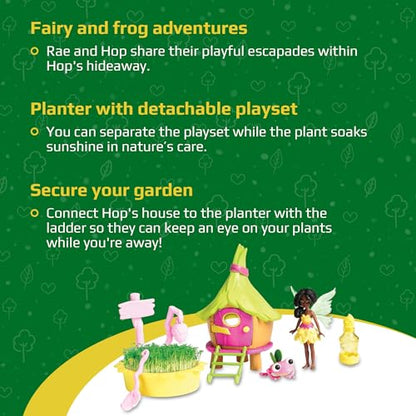 My Fairy Garden - Hop's Hideaway - Magical Toy Playset - Plant Seeds, Fairy Doll & Pet Frog Accessory - Grow & Play in Nature - for Kids Ages 4 and Up