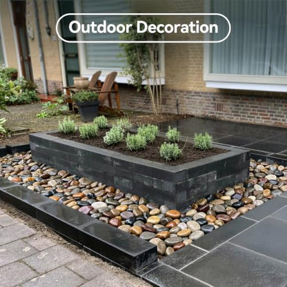 40lbs River Rocks for Landscaping, 3-4 Inch Rocks for Planters - color: Mixed Color 3-4 Inch