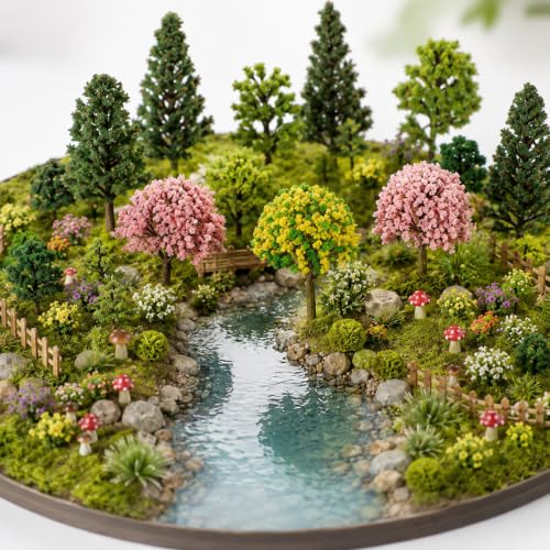 30 Pcs Tiny Model Trees Mixed Mini Trees Diorama Tree