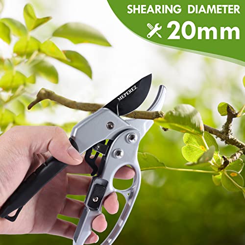 Premium pruning shears for gardening, Work 3 times easier, Pruners heady duty, Sharp garden clippers cuting florist flower, hedge, herb, rose, Indoor live plants, Arthritis weak hand snips - style: Black