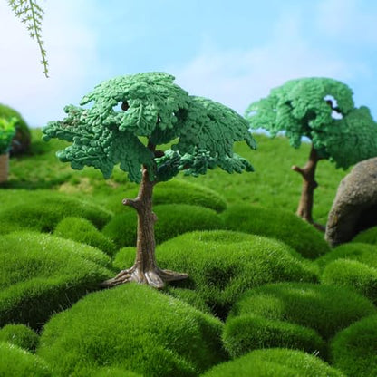 COHEALI Mini Cedar Pine Tree Model 3pcs Model Trees for Diorama Railroad Scenery Sand Table Miniature Architecture Christmas Home Office Decor 4.13 X 3.74 X 1.96 in
