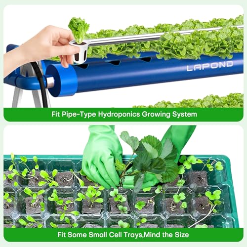 100 Pack Grow Sponges, Replacement Root Growth Sponges Seed Pods,Seed Starter Plugs for Hydroponic Indoor Garden System