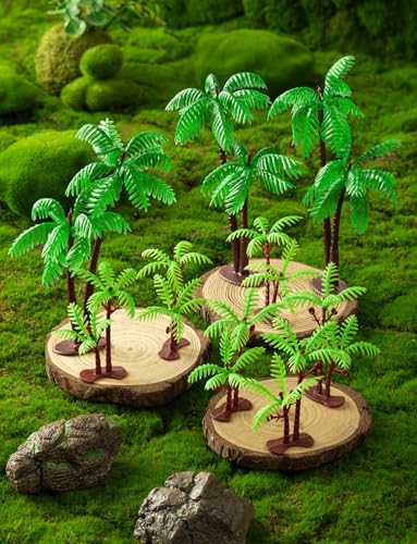 30 Pcs Miniature Trees Model Coconut Palm Trees