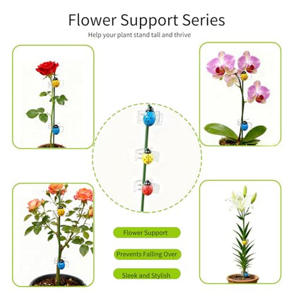 16.5Inch Plant Support Stakes 10Pcs for Garden Plants and Flower