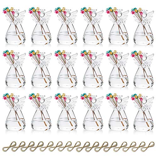 Sziqiqi Glass Guardian Angel Hanging Bud Vase, Plant Containers, 20Pcs - size: 20pcs