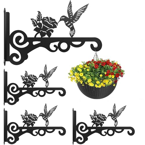 4-Pack 10 Inch Aesthetic Plant Hangers Outdoor Metal Plant Hooks Indoor - size: 4-Pack Style 1