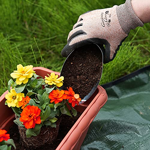 Bonsai Soil Scoop Metal 3 Pcs Set (Large, Medium, Small) Stainless Steel Garden Hand Soil Scooper, Professional Bonsai Tool Kit, Silver