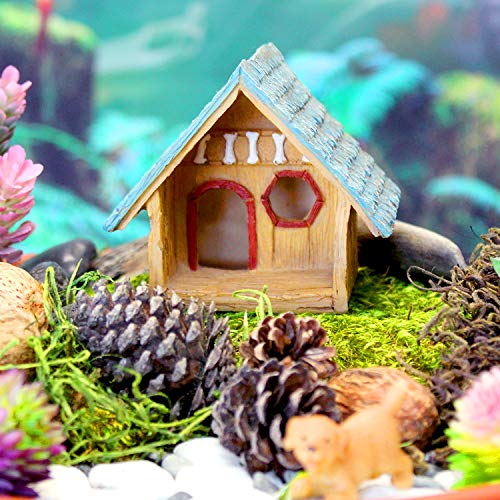 NW Wholesaler, 3" Resin Miniature Dog House - Fairy Garden Accessories, Small Garden Decor, Poliresin Miniature Accessories - size: Dog House