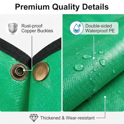 39.5” x 29.5” Large Repotting Mat for Indoor Plants - Waterproof Thickened PE Potting Mat with Buckles - Portable Foldable Plant Mat for Mess Control - Ideal Gardening Gifts for Plant Lovers