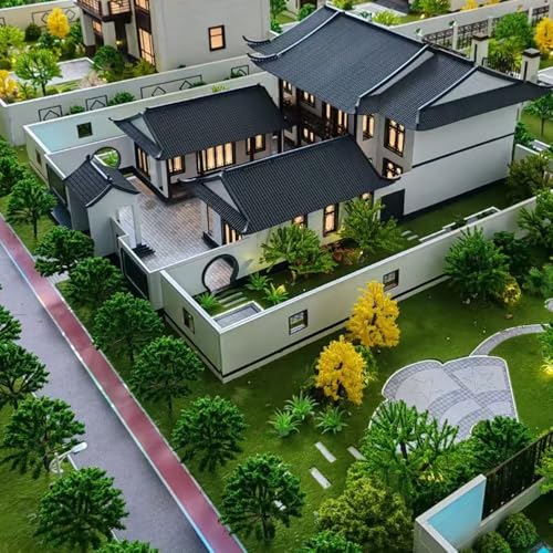 30 pcs 2.4-5.9 inches Mixed Miniature Trees,Model Trees,Mini Trees for Diorama Projects,Landscape Projects,Train Layout,School Projects,HO Layout, Miniature Houses,Fairy Garden (No Base)