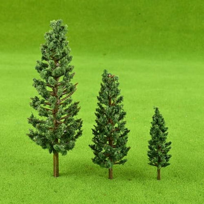 dophee 28Pcs Plastic Model Trees Artificial Scenery Trees (Palm Trees)