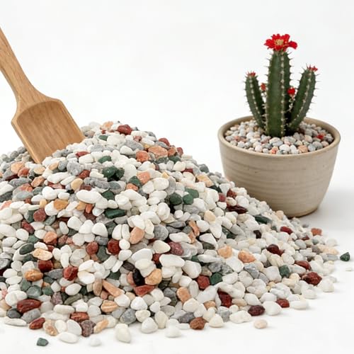 6 LB,1/8Inch Natural Colored Gravel for Landscape Decoration and Paving - color: Mixed Color, size: 6LB