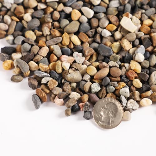 11LB 1/8-3/8 Inch Sand 100% Natural Stone Sand for Aquarium Silica Sand Decorative Sand for Landscaping Coarse Sand for Fish Tank - style: Multi-colored