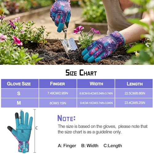 Gardening Gloves for Women, Garden glove, Garden Gifts for Gardener - size: Medium, style: M-daisy
