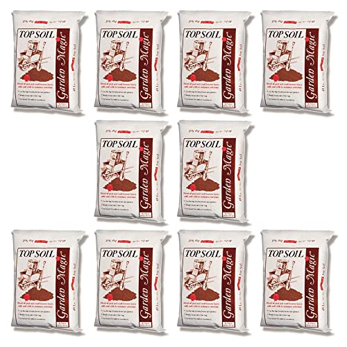 Michigan Peat Garden Magic Organic Potting Topsoil Mix, 40 lb, 10-Pack - size: 40-Pound (10 Pack)