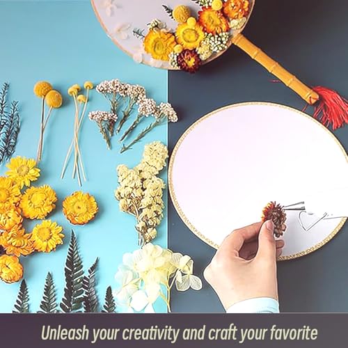 Real Dried Flowers for Resin, Natural Pressed Flowers (Purple ) | Natural mixed dried flower pack with tweezers for DIY resin,crafts& candles. - color: Purple