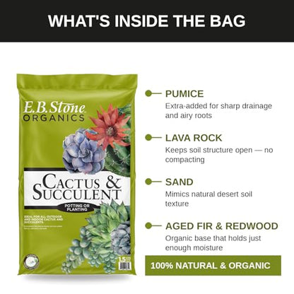 E.B. Stone Organics Cactus & Succulent Mix