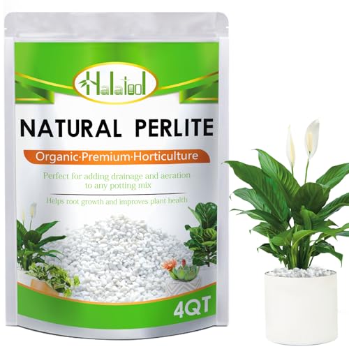 Perlite for Plants, 4QT Natural Soil Amendment for Potting Mix - size: 4 qt