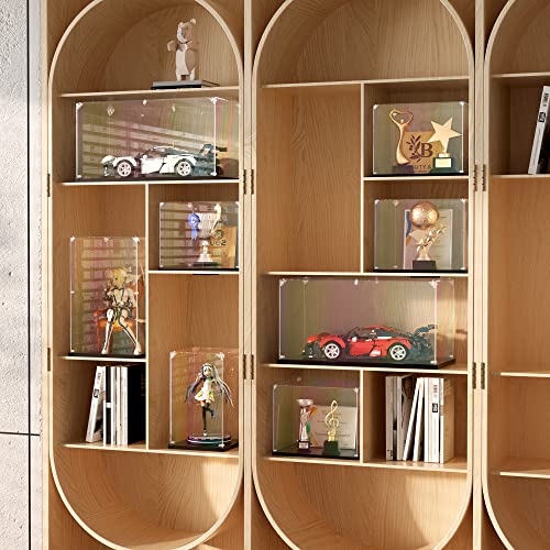 Clear Acrylic Display Case, Easy Assembly Showcase Boxes(16x13x14inch) | dofopo Dust Protection Case for Action Figures and Dolls, Alternative Glass Box for Collectibles Commemorative Gifts - size: 16x13x14inch,40x33x35cm