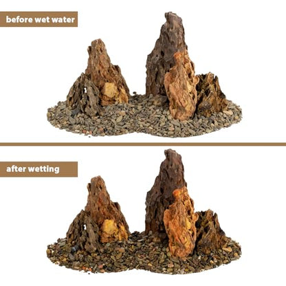 Aquariums Stones Natural Rocks 3lb Aquarium Rock for Fish Tank Aquascaping,Aquariums,Terrariums,Vivariums,Decorative Stone,Reptile Enclosures,Paludariums,and Gardens-（2-5 Inch） - size: 3LB (2-5 inch)