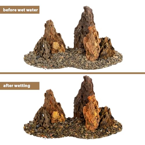 Aquariums Stones Natural Rocks 3lb Aquarium Rock for Fish Tank Aquascaping,Aquariums,Terrariums,Vivariums,Decorative Stone,Reptile Enclosures,Paludariums,and Gardens-（2-5 Inch） - size: 3LB (2-5 inch)