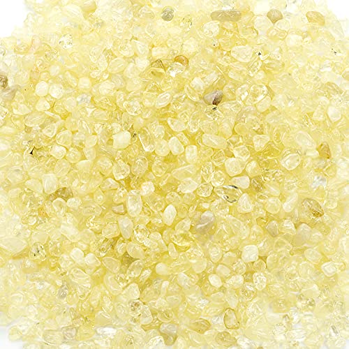Cherry Tree Collection 1/2 lb Polished Lemon Jade Gemstone Chips | Natural Stone Pieces for Jewelry Making, Resin Crafts, Plants, Succulents, Aquariums, Meditation, Chakra Décor and Displays. - color: Lemon Jade