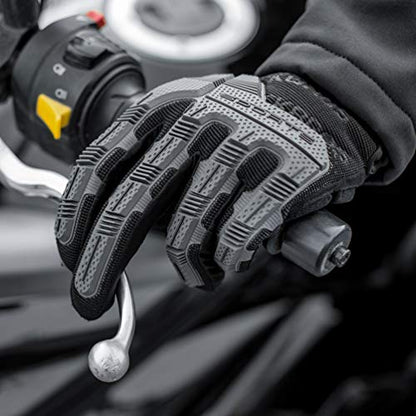 ROCKBROS Mountain Bike Gloves Dirt Bike Motorcycle Cycling with 6MM Gel Pad - size: US XL = Asian XXL