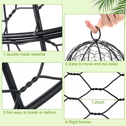 12 Pack Garden Chicken Wire Cloche, 12" W x 15.7" H Plant Protectors and Covers, Wire Garden Cloches from Animals, Metal Cage Plant Protection, Strong and Not Easy to Deform, No Assembly Required - size: 12" D x 15.7" H, style: Classic Style