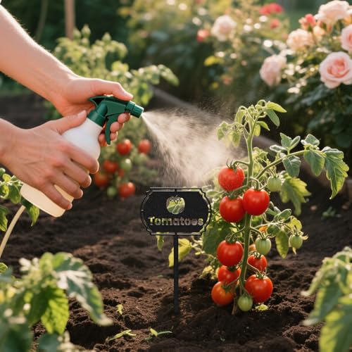 CUTHOLLOW 8PCS Vegetable Garden Plant Markers, Metal Plant Labels | 3.5"x7" Waterproof Metal Stakes, Plant Labels, Garden Labels, Garden Markers for Plants Outdoor, Vegetable Garden Decor - style: Vegetable