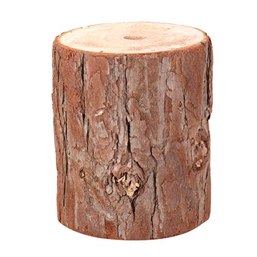 EXCEART Wall Mounted Planter, Tree Stump Hanging Plant Holder Decor - size: S