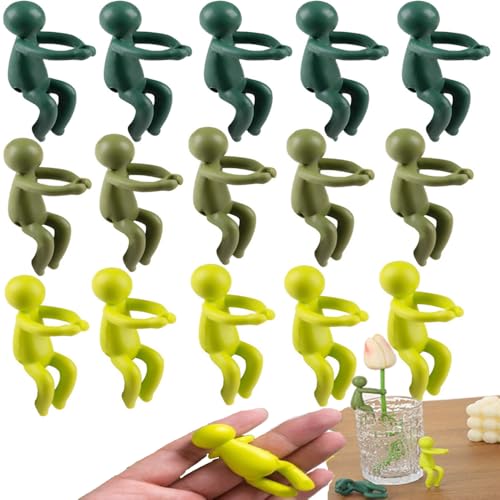 Plant Propagation Friends,Plant Propagation Buddy,Cute Plant Cutting Holder Plant Support for Sprouts, Plant Propagation Station Accessories Gifts for Plant Lovers(15 Pcs)