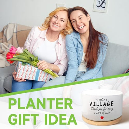 Thank You Gifts for Women Men, Succulent Plant Pot (Plants Not Included) - style: Thank you-Village