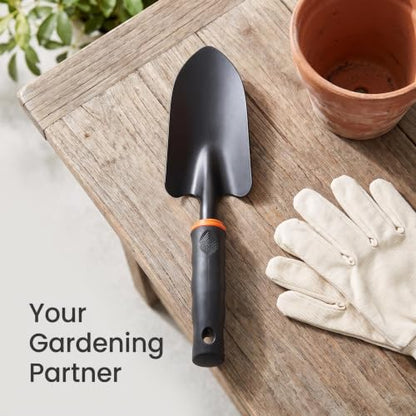 Heavy Duty Garden Trowel with Ergonomic Grip for Digging and Planting - color: Extra Large Garden Shovel（