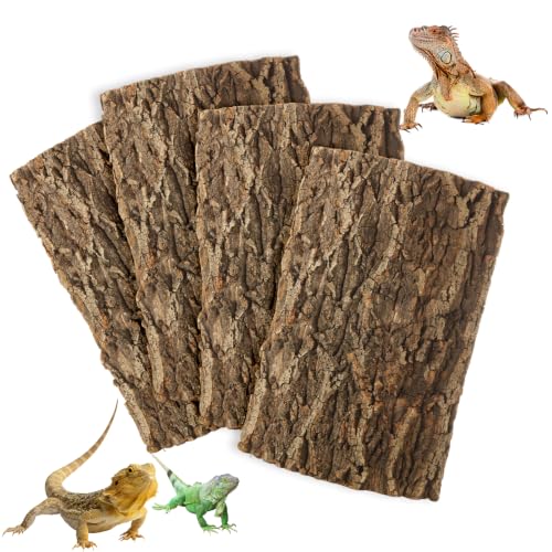 STARVAST 4PCS Cork Terrarium Background 11.8x7.8in for Reptile - size: 4PCS-11.8×7.9in