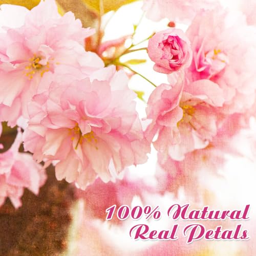 96 Pcs Pressed Dried Flowers | Natural Dried Flowers for Cake Topper Cupcake, Cocktails Garnish, Resin Jewelry DIY, Soap, Candle Making Art Crafts - color: Pink Purple, style: Flower Style