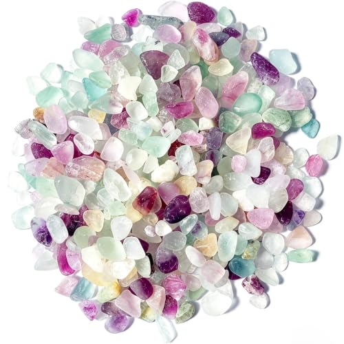 Aquarium Gravel,Rocks for Plants Indoor,0.44lb Fluorite Aquarium Gravel Rocks,Crystal Chips Stone Crushed Quartz for Crafts, Vases Filler, Succulent Plants, Aquarium Gravel Rocks (Fluorite) - color: Fluorite
