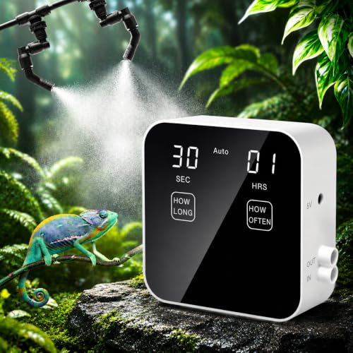 Reptile Mister Automatic with Timer Quiet Mist System for Terrariums - color: White