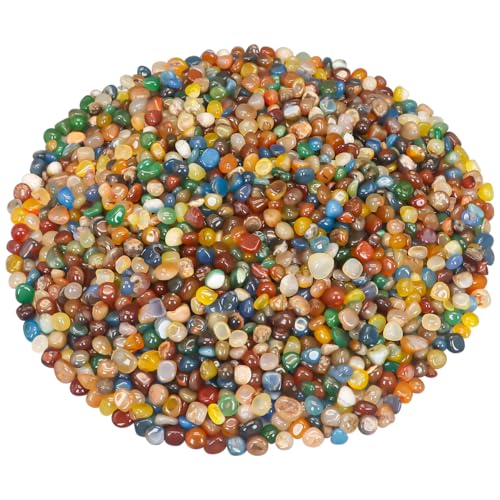 Decorative Aquarium Rocks & Pebbles for Fish Tank, Plant, & Landscaping - color: Colorful, size: 5 Pounds