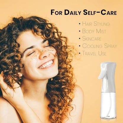 Continuous Ultra Fine Mist Spray Bottle (200ml 1Pcs, Transparent bottle) - color: Transparent bottle, style: 200ml