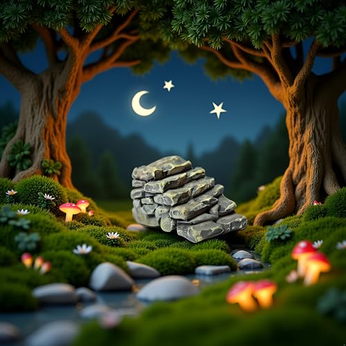Jowxsx Miniature Resin Bridge Stair Stone Straight Bridge Stairs Stone Steps Garden Fairy Ornament Flower Pot Plant Micro Landscaping Outdoor Statues Garden Outdoor Decor Sculptures and Statues