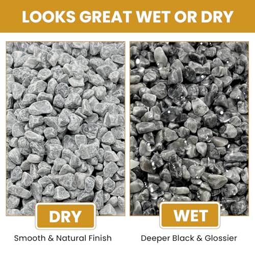 1/8 Inch Gray Natural Gravel for Drainage, Filling and Landscaping, 12Lb - color: Gray, size: 12LB