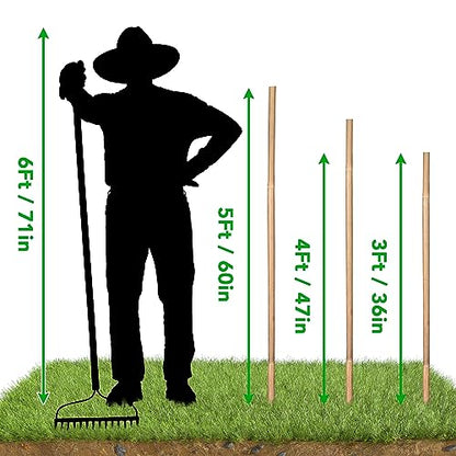 SWANGSA 40 Pack Bamboo Stakes for Plant 3 Feet,Bamboo Sticks Plant Support Garden Stakes Poles with 200pcs Twist Ties for Tomatoes, Beans, Flowers, Potted Plants, Indoor and Outdoor Climbing Plants - size: 3 Feet